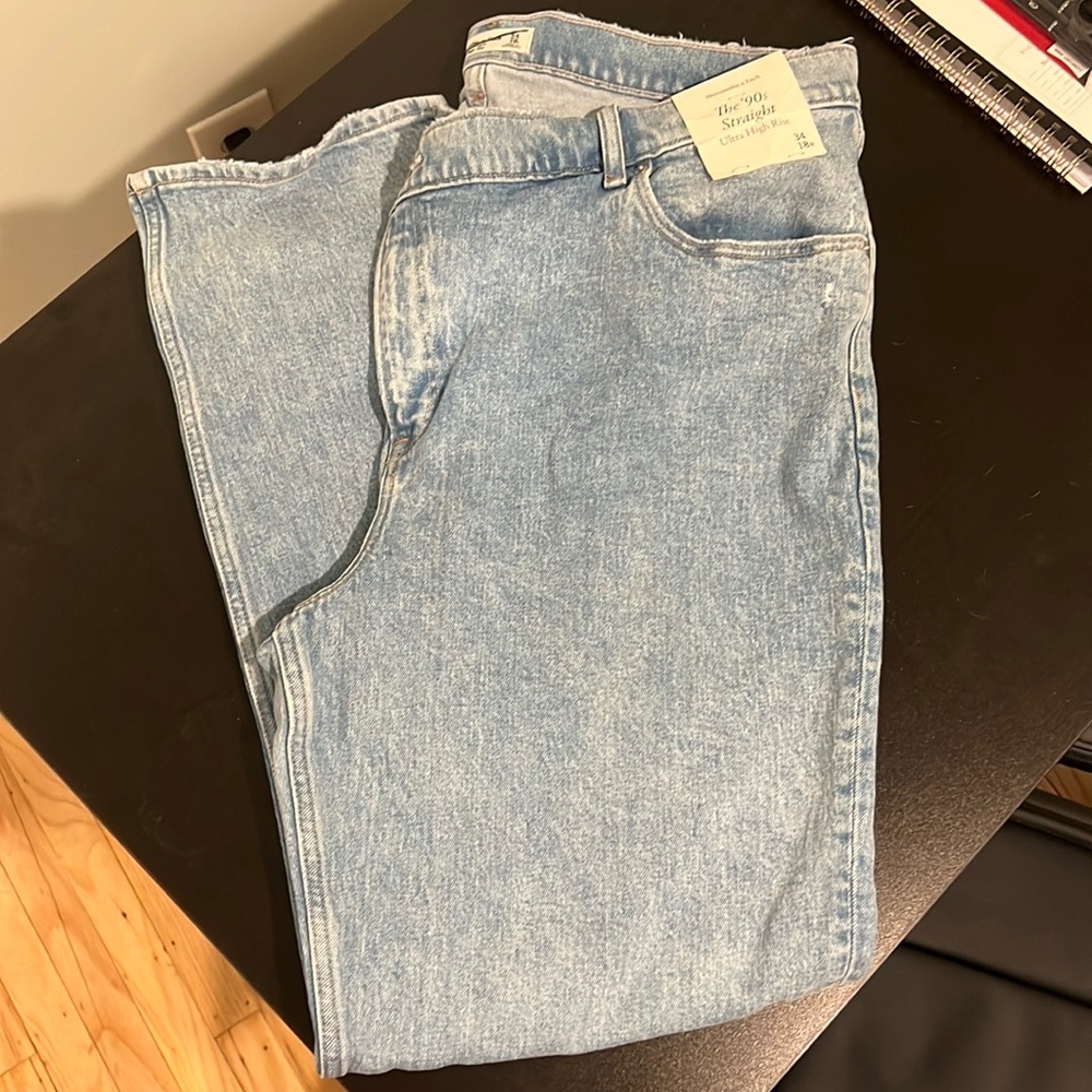 Abercrombie & Fitch The 90’s straight ultra high rise
